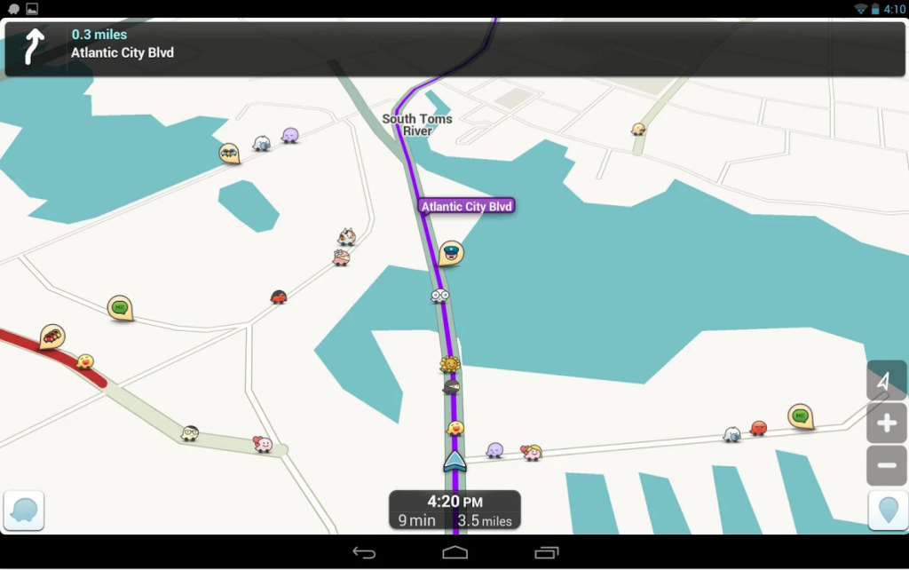 Waze app for traffic